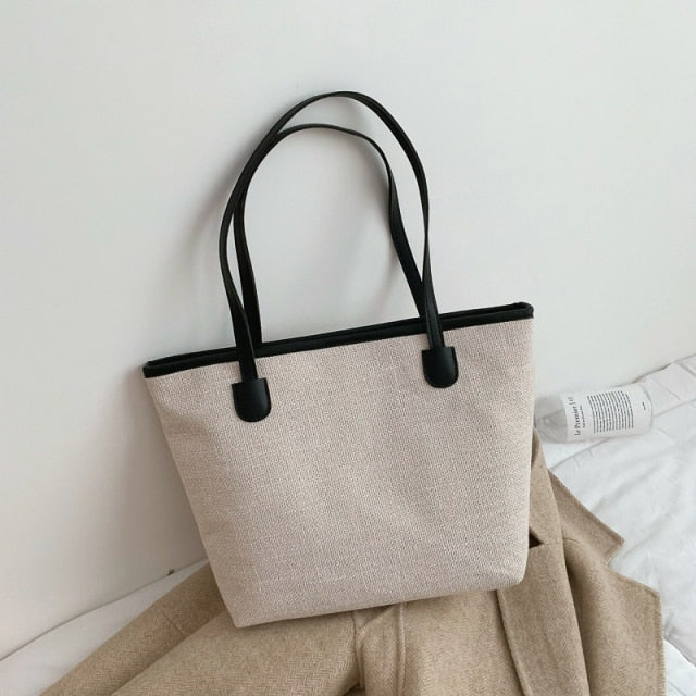 Sac Cabas en Toile Blanc