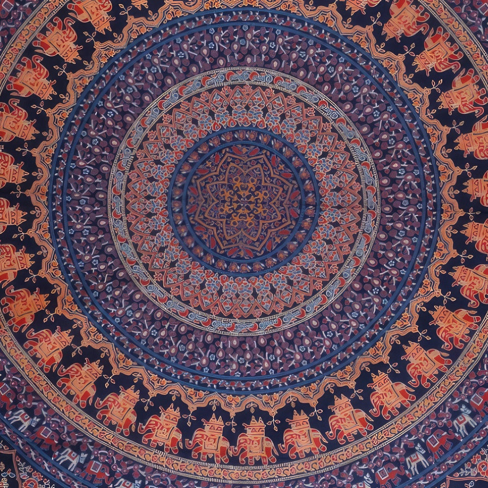 Mandala tapiserie pokoj