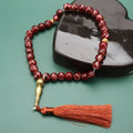 Tasbih Long 33 sorte perler - muslimsk bedekrans rød